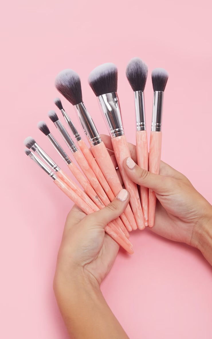 Bh Cosmetics | Rose quartz 粉紅雲石 9枝化妝掃套裝