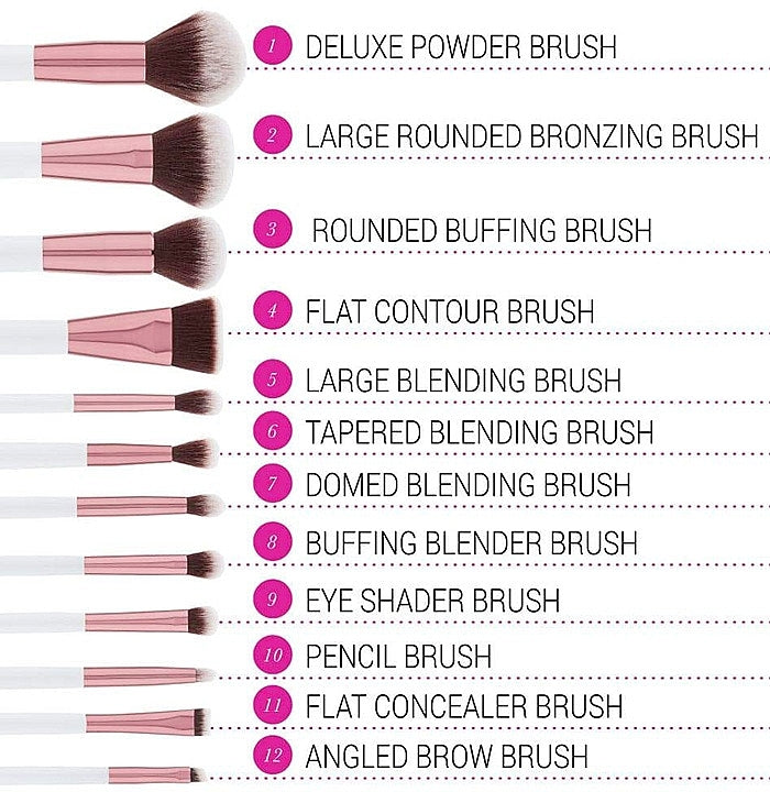Bh Cosmetics | 12支化妝掃套裝 | Crystal Quartz