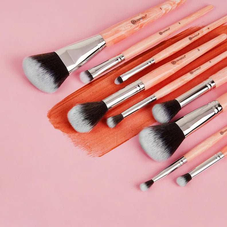 Bh Cosmetics | Rose quartz 粉紅雲石 9枝化妝掃套裝