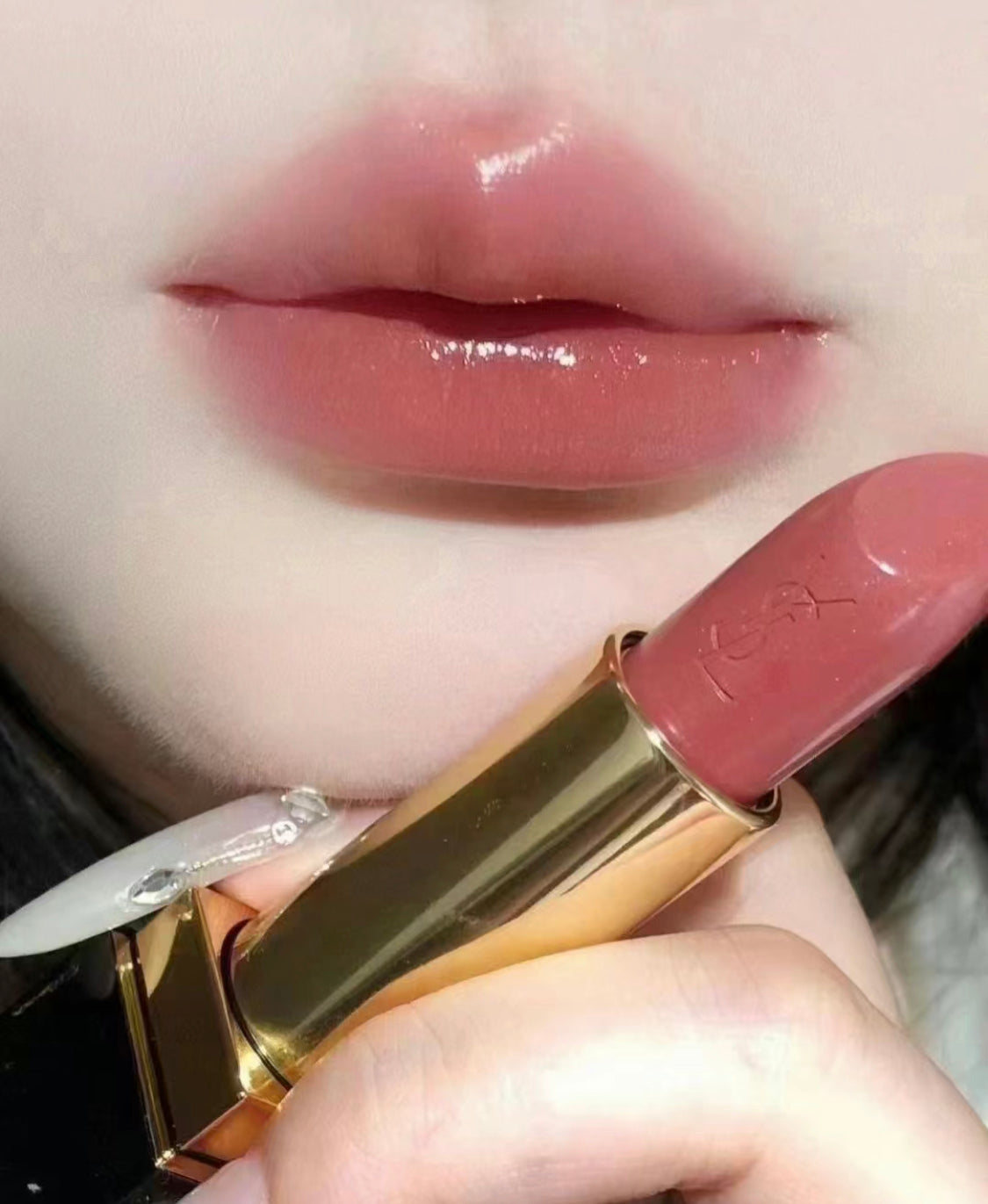 YSL|新方管N8 玫瑰裸粉