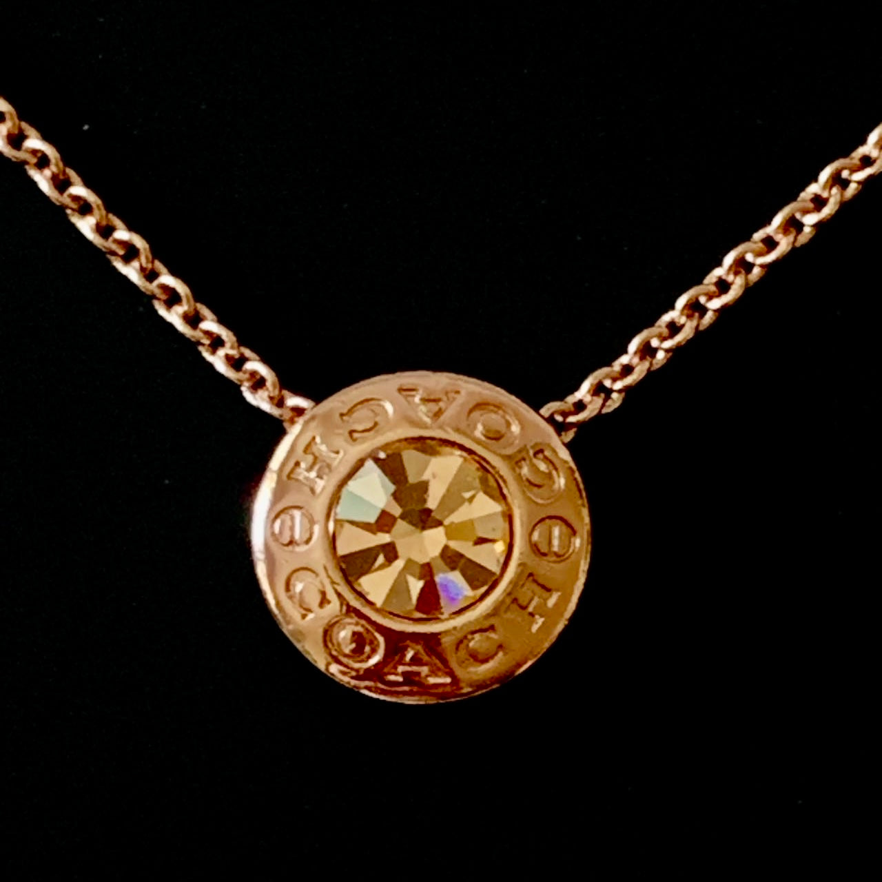 Coach | Open Circle Stone Strand Necklace | F54514