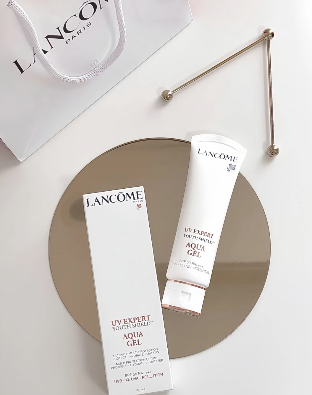 Lancome | UV Expert AQUA GEL| 小白管防曬乳SPF 50 / PA ++++ | 50ml |亞洲版