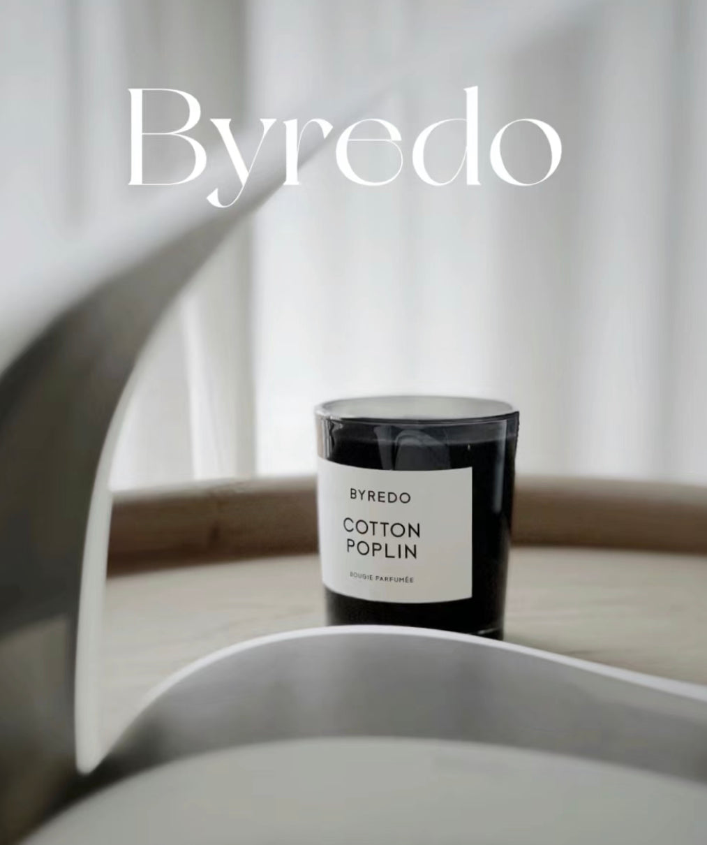Byredo |香薰蠟燭 |圖書館/棉府綢/叢花 |70g