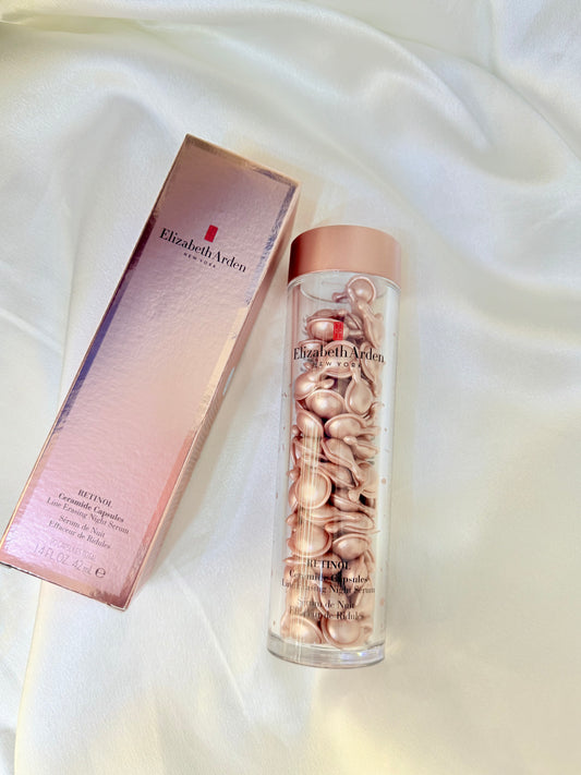 ELIZABETH ARDEN |  黃金導航夜間抗皺膠囊 | 粉膠 90粒