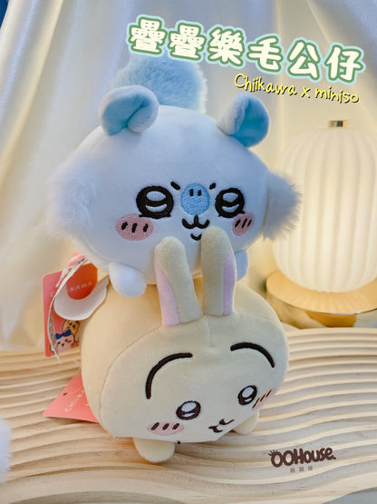 Chiikawa X Miniso｜疊疊樂毛公仔 ｜Usagi ｜飛鼠Momonga