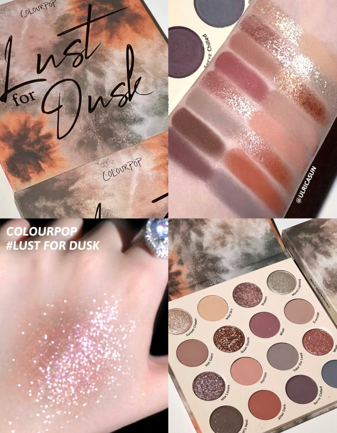 Colourpop｜14色眼影盤｜Lust for Dusk