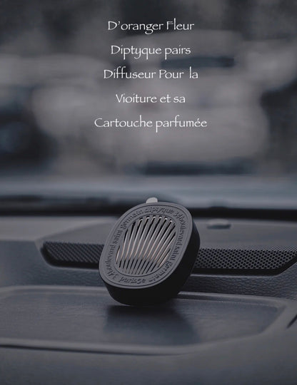 Diptyque｜玫瑰車載香薰 （含擴香器）｜Roses  Car Diffuser And Scented Insert